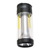 차박 인산철 파워뱅크휴대용 다기능 LED 손전등 캠핑 보조베터리 랜턴 플래시 라이트, 01 Black