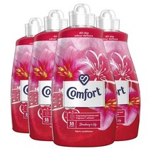 Comfort 딸기 앤 릴리 패브릭 컨디셔너 섬유유연제 1.92L 4팩