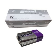 벡셀건전지/백셀망간건전지/망간건전지/9볼트/6F22/배터리/건전지/9V/사각망간건전지/사각건전지