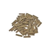 의류 라벨 장식 태그 선물 라벨링 빈티지 손으로 만든 편지 금속 레이블 DIY 퀼트 여성 가방 액세서리 용품 100 개, cyan