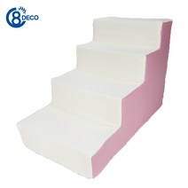 8 DECO 방수 강아지계단 모음 1단2단3단4단 (커버+솜포함), (방수) 아이보리 핑크 방수