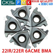 22ER 6ACME BMA 22IR 초경 인서트 내부 외부 나사 선삭 공구 CNC 금속 선반 사다리꼴 도구, [02] 22ER 6ACME BMA
