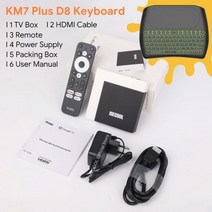 미디어박스 미디소프트 영상재생 미디어플레이어 MECOOL-KM7 플러스 TV 박스 안드로이드 11 넷플릭스 4k, 09 KM7 Plus D8_01 미국 플러그