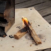 캠핑 화로대 그릴 방화 단열 매트 패드 방염포 버너 받침대 방열시트 야외 바베큐 베이지