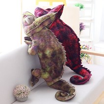 BAZA 파충류 베일드 카멜레온 도마뱀 인형 2종 70-100cm, 2번, 100cm