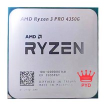 AMD Ryzen 3 PRO 4350G R3 3.8GHz 4 코어 8 스레드 65W CPU 프로세서 L3 4M 100-000000148 소켓 AM4 중고
