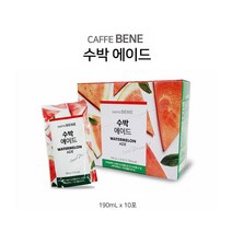 수박에이드 간편 팩음료 파우치형 190mlX10포 땡모반, 수박에이드 10개,본상품선택, 10포, 190ml