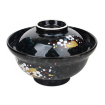 아이카 돈부리 텐동 그릇 + 뚜껑 세트, 흙, 3세트