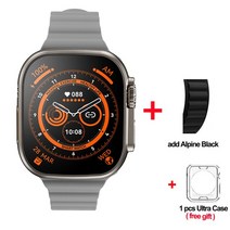 2Pcs/3Pcs/4Pcs ZD8 울트라 맥스 스마트 워치 2.08 "망막 스크린 시리즈 8 49mm 티타늄 합금 NFC ECG, 13 add Alpine Black_01 2 PCS