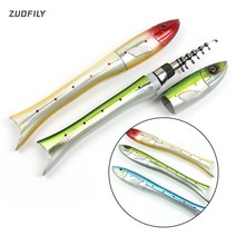 낚싯대 탄소 플라이 섬유 초경량 낚시대 스피닝 휴대용 초보 바위 얼음 루어 릴 2022 새로운 미니 펜 1.6m 물고기 모양의 텔레스코픽 로드 캐스팅 잉어, 빨간색