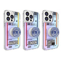플라잉 아이폰7플러스 마이 투어리스트 도쿄 싱가포르 뉴욕 로마 투명 스마트톡   홀로그램케이스