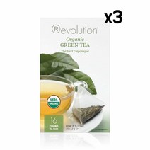 레볼루션 티 그린티 16티백 3팩 Revolution Tea Green Tea