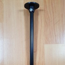 드림아트 (휘어지는 구간에 적합) 라운드 커튼레일 (120~420cm 22종), 블랙 지지대(소)