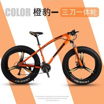 펫자전거 바퀴큰 성인 mtb 팻 바이크, 7단, 26인치, 12. 오렌지6