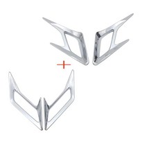 자이로-x 50 고무 패드혼다 골드윙 GL1800 2018 -2020 프론트 리어 펜더 머드 가드 벤트 트림 키트 장식 커, 01 Front and rear parts
