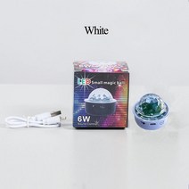 클럽조명 무대조명 노래방등 노래방무드등 플러그형미러볼 노래방클럽조명 ledclub 디스코볼 Clubled led노래방무드등rgb color mini car stage light, 하얀