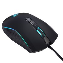 HXSJ A869 마우스 3200DPI 7 버튼 7 색 LED 광학 USB 유선 마우스 게이머 마우스 컴퓨터 마우스 마우스 게임 마우스 프로 게이머, 블랙