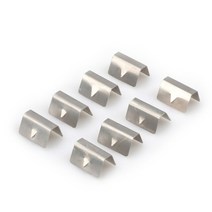 바람 비 디플렉터 채널 스테인레스 스틸 고정 클립 heko g3 sned 클립 4pcs 6pcs 12pcs 자동차 액세서리 yc101529-sl, 8 개