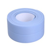 장판마감 ㄱ몰딩 코너테이프 주방 욕실 샤워 싱크 목욕 씰링 스트립 테이프 PVC 방수 자체 접착 벽 스티커 도어 솔기 갭, 03 blue, 3.8cm