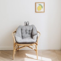 에쉬울프 극세사 방석 쿠션, 토끼 그레이