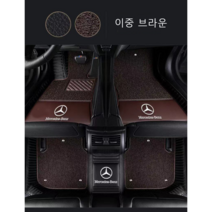 명카 벤츠 카매트 이중매트 코일매트 탈부착 6D매트 E클래스 S클래스 GLC GLE GLS, 브라운, EQESUV