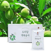 도리담 개복숭아생즙 30포 1박스 실속형 60포 발효X 효소X 열매그대로 추출한 개복숭아 생즙 배즙 배도라지 야생개복숭아 생강청, 선물박스30포, 1개