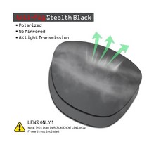 오클리 프로그 스킨 선글라스용 SmartVLT 편광 교체 렌즈 다양한 옵션, [15] Anti Fog Black