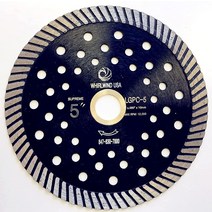 Timeriver 화강암 도자기 벽돌용 구멍이 있는 패스트 컷 터보 다이아몬드 톱날 소결 연속 림 커팅 디스크. 11.4cm USA 미국