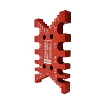 라우터테이블 테이블쏘 알루미늄 인서트 플레이트 목공 밀링 플립 보드 w장부 슬롯 마이터 게이지 및 슬라이딩 장부 울타리, 테논 게이지 레드