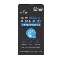 오늘의 건강 뼈 치아 건강 골다공증 면역력증진 액티브 어골칼슘 아연 마그네슘 비타민D (1일 2정 1개월분), 단품