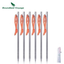 비바돔플러스 몽골텐트 가제보 차박텐트 무한 항해 6 Pcs 텐트 Pegs 알루미늄 티타늄 텐트 스테이크 Windpr, 02 24 cm 6pcs