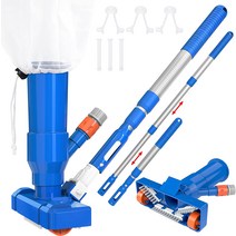 실내 실외 수영장 청소기 로봇 CKE 업그레이드된 101.6cm40인치 스파 연못 제트 수중 진 브러시 포함 조절, 한개옵션0