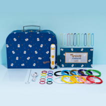 멜팅랩 삼덕이 3D펜 + 저온 PCL 필라멘트 10종 + 도안북 + 키링10P 패키지 세트 어린이 성인 크리스마스 선물