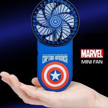 3 SPEED 파워컨트롤 MARVEL 소형 미니팬선풍기 캡틴아메리카