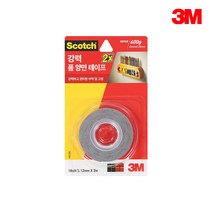 3M 스카치 폼 양면 테이프(12mm*2m) 2개, 단품