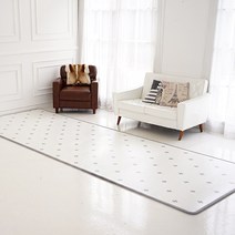 삼바텍 1+1 퓨어 PVC 놀이방매트 울트라특대형 140x400cm 유아 어린이 거실 아이방 층간소음방지 매트, 크로스
