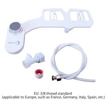 필터없는비데 비전기 수동비데 간편설치 기계식 0, 유럽 ​​연합