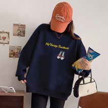 IDT 롱맨투맨 기모 티셔츠 오버핏 빅사이즈 맨투맨 티셔츠/후드티/기모맨투맨/맨투맨티