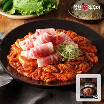 [알찬쭈꾸미] 쭈삼불고기 300g 5팩, 없음
