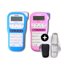 브라더 라벨기 PT-H110PK BW 케이스 증정 휴대용 라벨기 네임스티커 기계, PT-H110PK(핑크)+호환 케이스