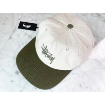 스투시 2 TONE TEAM STRAPBACK 캡 모자 ST721003 화이트 샌드/허브 ONE SIZE