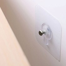 DM PKFARM 투명 후크걸이 4P 강력접착 시계 액자 걸이 후크, 대