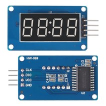 led 전광판 네온 라인조명 미니 광고판 TM1637 LED 디스플레이 모듈 Arduino 7 세그먼트 4 비트 0.36 인치 시계 레드 양극 디지털 튜브 직렬 드라이버 보드 팩, [02] 5 pcs
