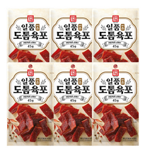 한성기업 일품 도톰 육포 45g x6개 간식