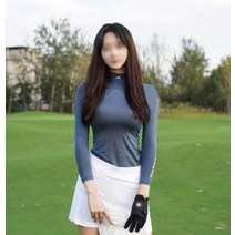 골프티꽂이 여름 새 옷 긴팔 얼음 실크 바닥 셔츠 선 스크린 옷 빠른 건조 통기성 슬림 유니폼, 푸른, m