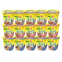[안녕골목마켓]오뚜기컵누들3종세트_매콤찜닭5개+매콤한맛5개+우동맛5개, 컵누들3종5개씩