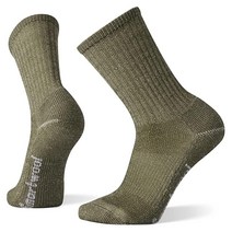 Smartwool 남성용 하이크 라이트 쿠션 크루 양말 알파인 블루 M 땀 흡수 얼룩 방지 소재 메리노 울 등산 캠핑 헌팅 및 워킹용 미국에서 제작, Large, Military Olive