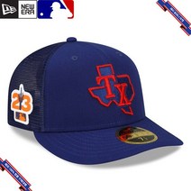 [미국정품] 890676 스냅백 캡모자 MLB [텍사스 레인저스] 뉴에라 2023 Spring Training Low Profile 59FIFTY Fitted Hat - Royal