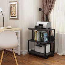 거실장 스피커받침대 이동식 스탠드 오디오렉 LP선반, 3단 강화형 A형 블랙 프레임 +