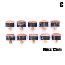 당구큐 큐 당구채 큐대 당구 풀 큐 스틱 및 스누커 큐 ​​교체 부품에 대한 큐 팁에 10pcs 나사 스누커 액세서리 세트 스틱, 12mm